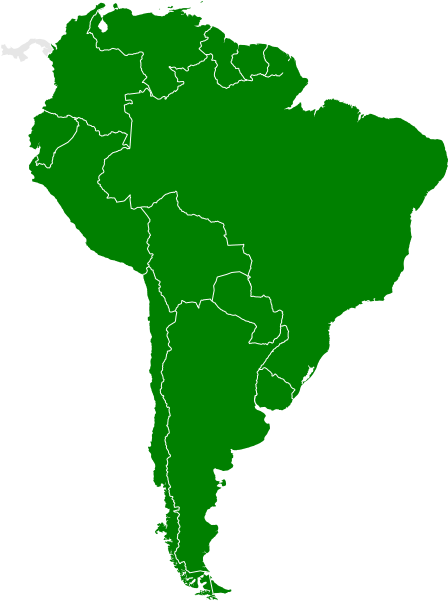 South America (15+ areas)