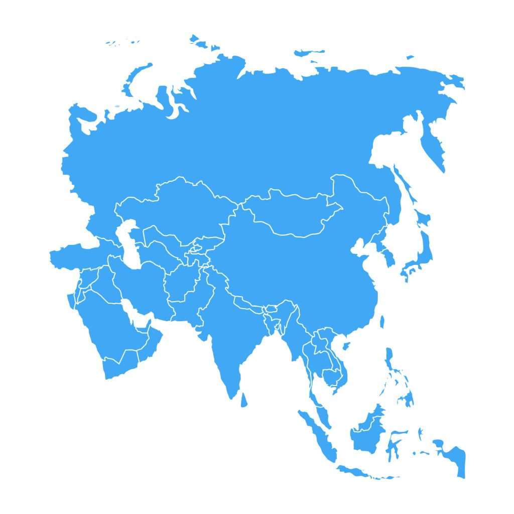 South Korea, Japan, China