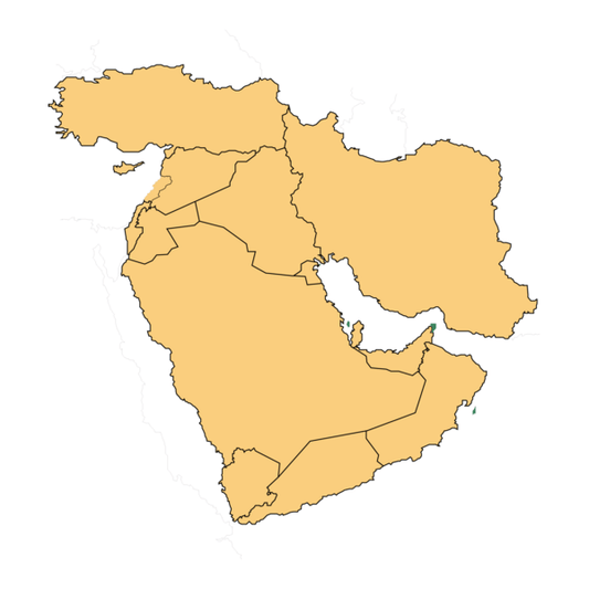 Middle East (13 areas)
